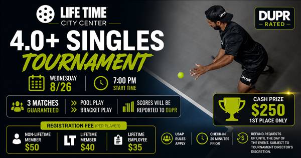 4.0+ Singles Tournament
