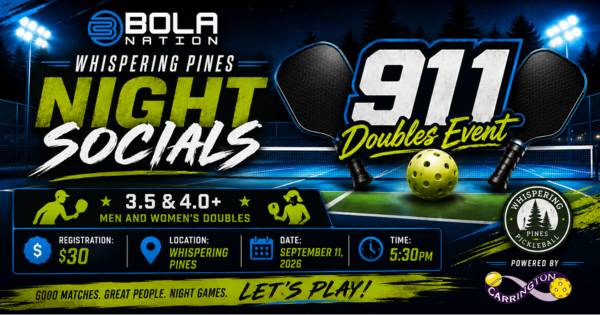 Whispering Pines Night Socials 9/11 Doubles Event