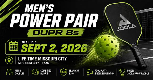 Men's Power Pair - DUPR 8s