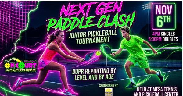 Junior Pickleball Singles/Doubles Tournament