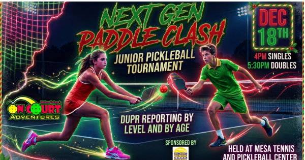 Junior Pickleball Singles/Doubles Tournament