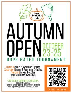 Dill Dinkers Autumn Open Sponsored By Zach Barnes State Farm