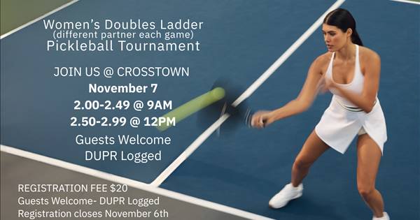 Women's Ladder Tournament (2.5 - 3.0 DUPR)