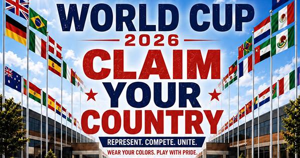Arch Selkirk World Cup – Claim Your Country