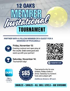 The Club At 12 Oaks Member Invitational